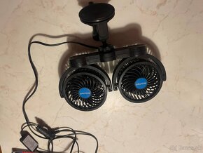 Ventilátor do auta dvojity na 12V - 3