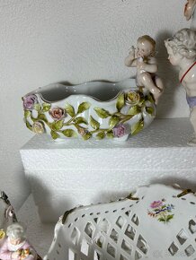 Figuralny porcelan miska amfora anjelik - 3