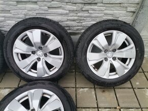 Alu disky 4x108 R16 Peugeot + 195/60 R16 letné pneumatiky - 3