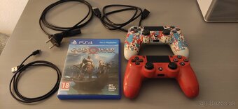 ❗PS4 Slim 500gb + God of War + 2 ovládače bez driftu ❗ - 3