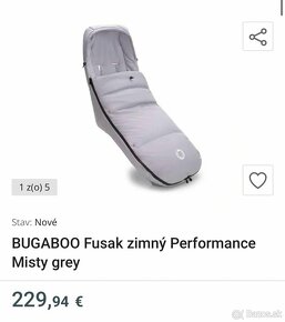 BUGABOO Fusak zimný Performance Misty grey - 3