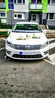 Svadobné auto VW CC R-Line sedan limuzína. - 3