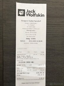 Predám pánsku bundu Jack Wolfskin - M - 1x oblečená - 3