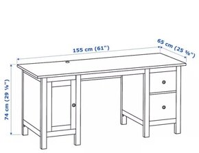 Písací stôl Hemnes - 3