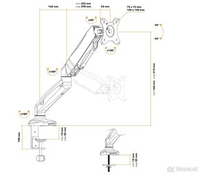 Drziak monitora AlzaErgo Arm AR1.1 - 3