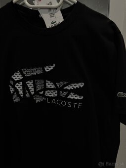 Lacoste tričko čierne - 3