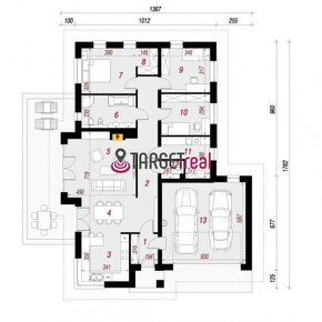 NOVOSTAVBA 5 izbového domu na rovinatom 1022 m2 pozemku v ob - 3