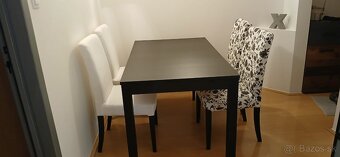 Rozkladaci jedalensky stol so 4 stolickami IKEA - 3