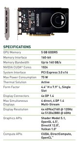 nVidia Quadro P2000 5GB / 4x Display Port - 3ks - 3