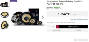 HIGH-END 3-PÁSMOVÝ KOMPONENTNÝ SYSTÉM FOCAL K2 POWER - 3