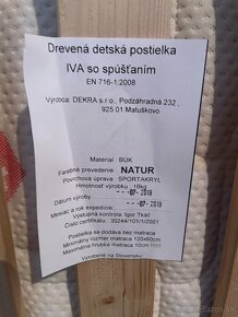 Detská postieľka s kvalitným matracom - 3