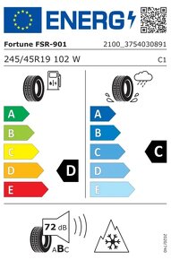 Fortune SNOWFUN FSR-901 245/45 R19 102W XL - 3