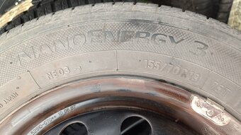 sada diskov 13x4.00 4x100 s pneu Toyo 155/70 R13 75T letné - 3