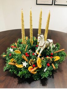 Adventný veniec a vianočný veniec - 3