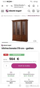 Presklená vitrína Sonata 170 cm - 3