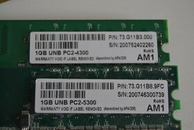 Apacer 1GB DDR2 - 5300 A 4300 - 3