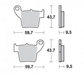 Brzdové platničky zadné Honda - 3