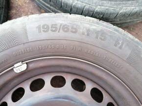 Disky 5x112 6Jx15 H2 ET45 s pneu 195/65 R15 91H - 3