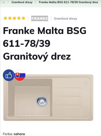 Granitový drez - FRANKE - 3