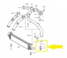 Hadica intercoolera Ford focus 1,6tdci - 3