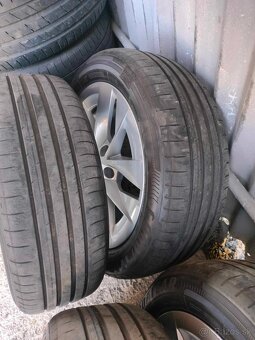 4ks alu disky orig. Škoda ROTARE 5x112 R17 pneu 205/55 R17 - 3