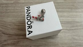 Pandora vianočná korálka Santa mickey’s Candy cane - 3