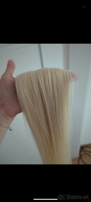 Blond 80cm 100% LUDSKE VLASY - 3