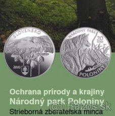 Strieborná zberateľská minca - Národný park Poloniny - 3