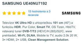 Samsung 40” 4K ultra hd - 3