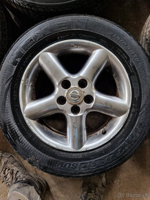 Predám elektrony, kolesa z Nissan x-trail t30, 215/65 R16 - 3