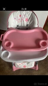 Detská polohovatelná stolička na kŕmenie - 3