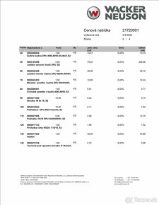 Predám vibračnú dosku Wacker Neuson DPU 6055 - 3