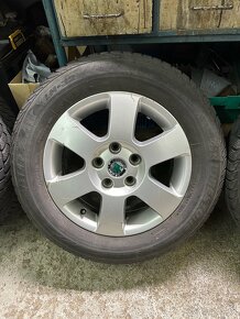 Originál Škoda elektróny + zimné pneu 195/65 R15 - 3