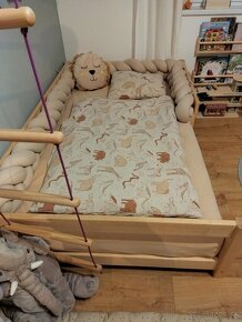 postel 120x200 + rošt, matrac a bočnica - 3