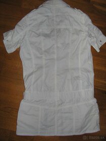 Biele košelové šaty - 3