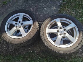 Letné Pneumatiky + disky alu Dezent TY 205/55 R16 5x110 - 3