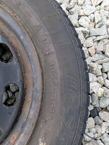 Predám rezervu koleso 185/65 R14 5x100 zimná pneu - 3