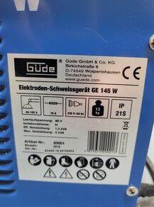 Güde Elektródová zváračka GE 145 - 3