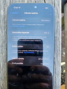 Iphone 15 128 GB záruka do 5/26 - 3