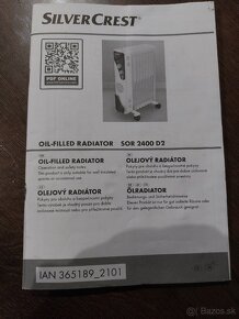 Olejovy elektricky radiator s ventilátorom. - 3