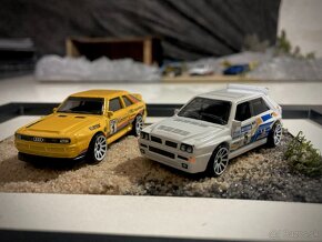 Obraz - mini diorama Hot Wheels  - Quattro & Delta Integrale - 3