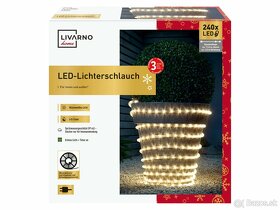 LED svetelný kábel, 10 m (teplá biela) NOVY ZABALENY - 3