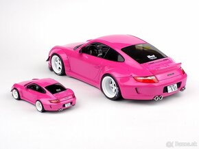 Ružové PORSCHE – 911 997-2 RWB COUPE 2008 1:18 a 1:43 - 3