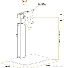 Držiak na monitor AlzaErgo Arm S25B - 3