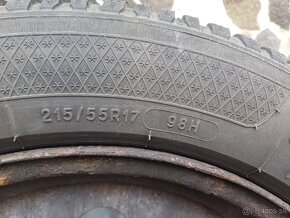 Zimne  pneu 215/55/R17  98H s diskami - 3