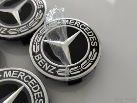 Stredove kryty diskov Mercedes 75mm cierne - 3