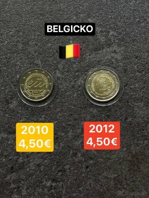 Euromince - pamätné dvojeurové mince Belgicko - 3