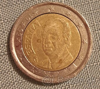 Španielsko 2€ ,,rare" chyboražba 1999r - 3