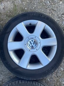 5x112 r16 elektróny VW + letné 205/55 r16 Semperit - 3