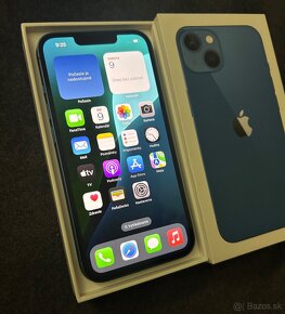 Iphone 13 128GB blue - pekný stav - záruka - 3